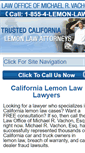 Mobile Screenshot of californialemonlaw-lawyers.com