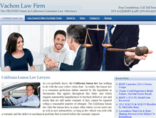 Tablet Screenshot of californialemonlaw-lawyers.com